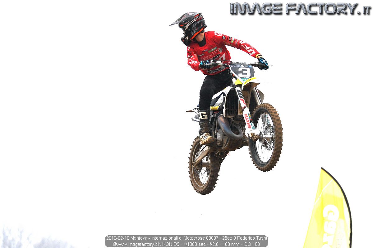 2019-02-10 Mantova - Internazionali di Motocross 00837 125cc 3 Federico Tuani